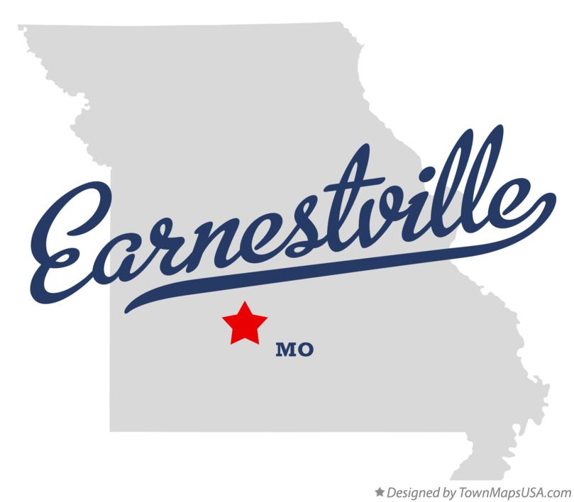 Map of Earnestville Missouri MO
