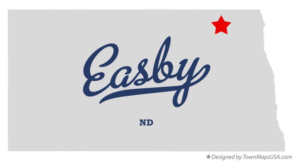 Map of Easby North Dakota ND