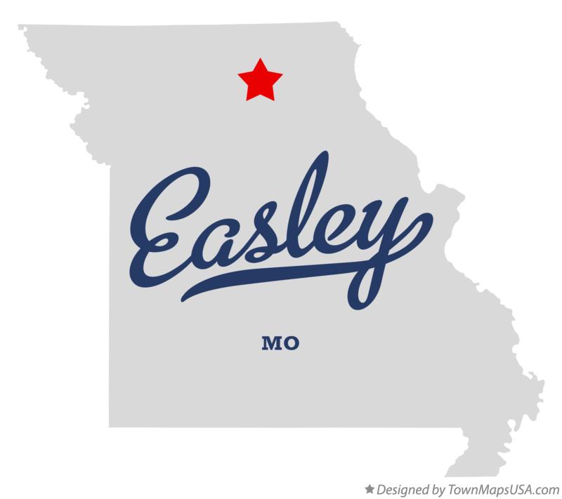 Map of Easley Missouri MO