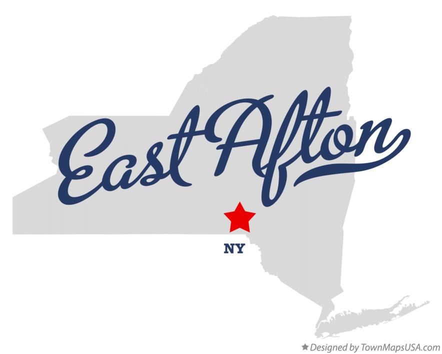 Map of East Afton New York NY