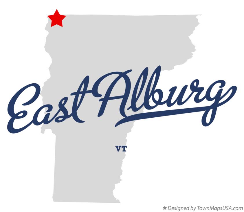 Map of East Alburg Vermont VT