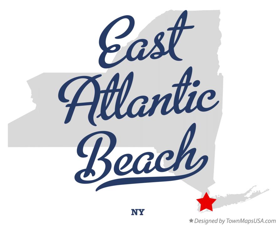 Map of East Atlantic Beach New York NY