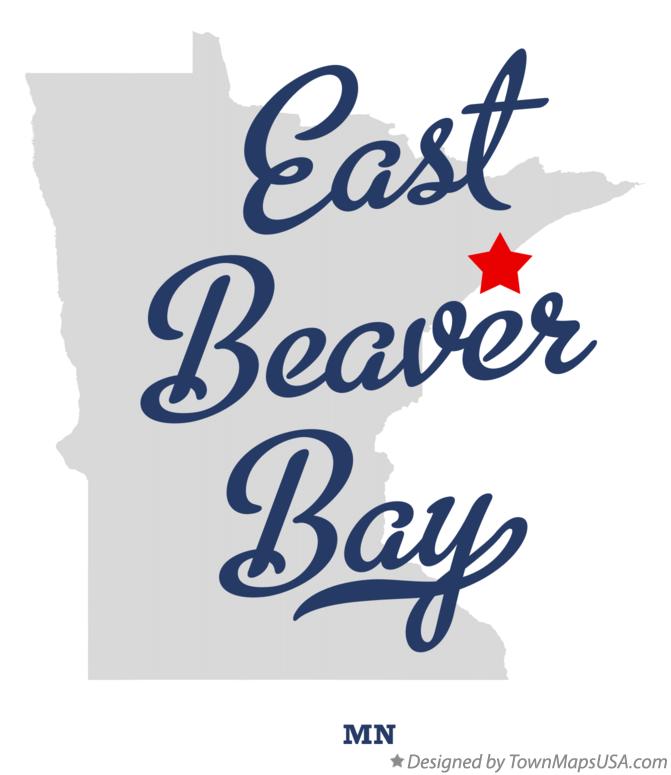 Map of East Beaver Bay Minnesota MN