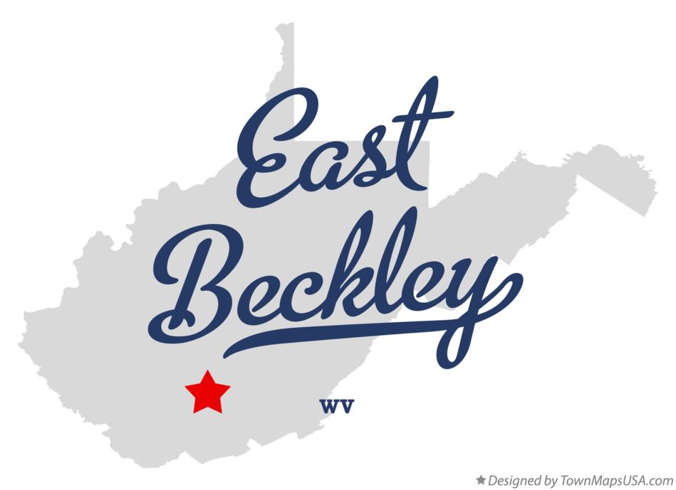 Map of East Beckley West Virginia WV