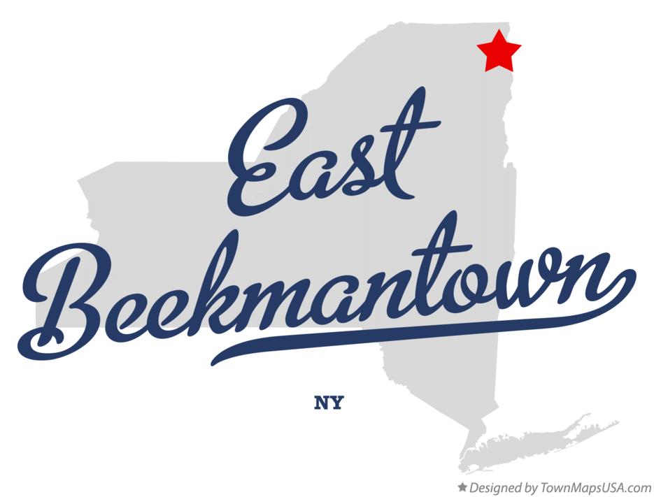 Map of East Beekmantown New York NY
