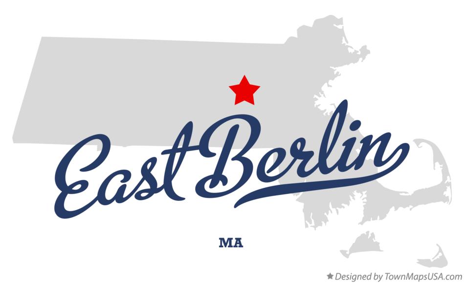 Map of East Berlin Massachusetts MA