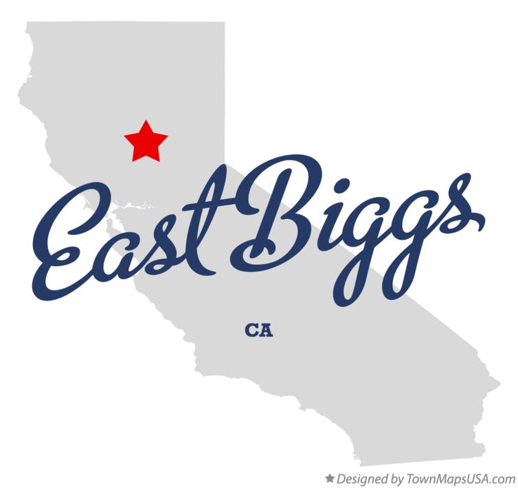 Map of East Biggs California CA