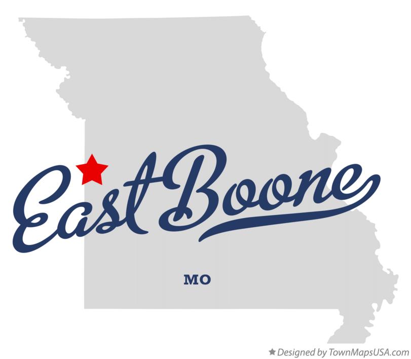 Map of East Boone Missouri MO