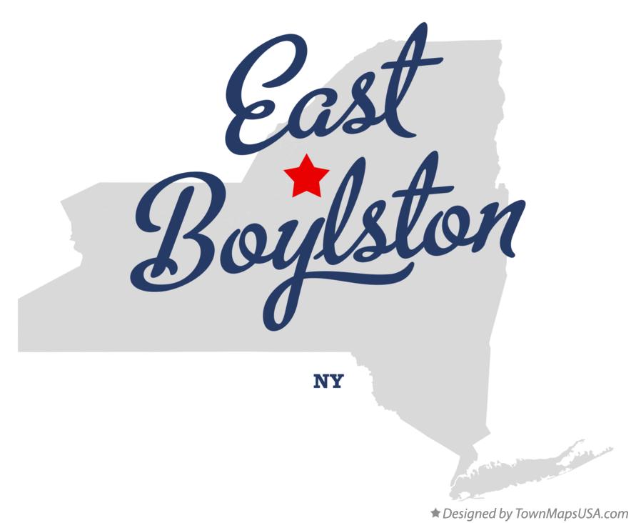 Map of East Boylston New York NY