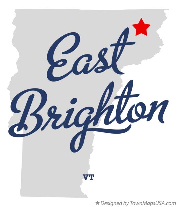 Map of East Brighton Vermont VT