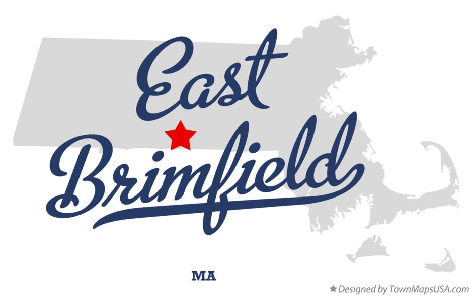 Map of East Brimfield Massachusetts MA
