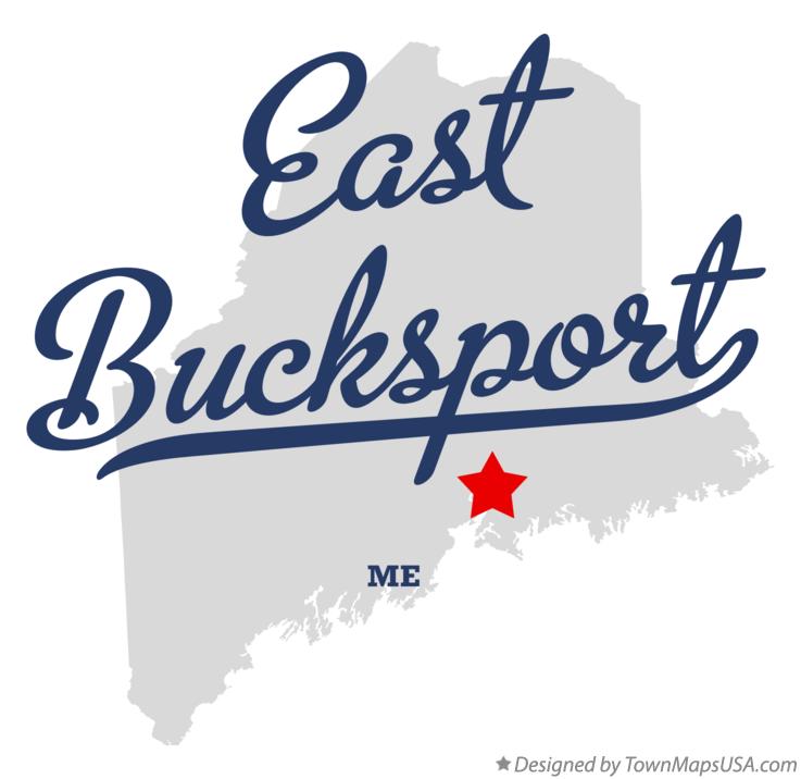 Map of East Bucksport Maine ME