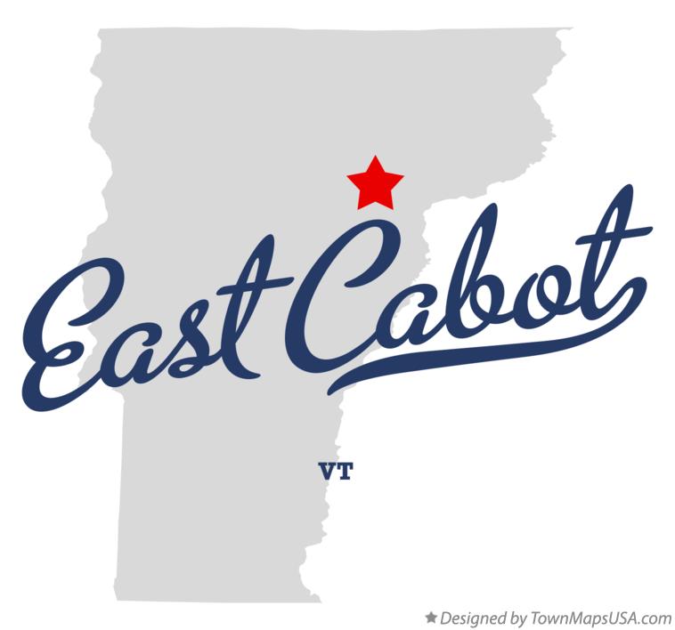 Map of East Cabot Vermont VT