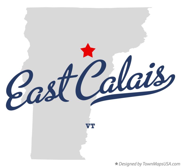 Map of East Calais Vermont VT