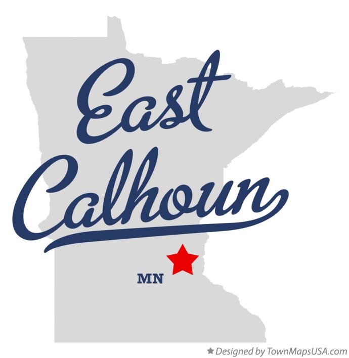 Map of East Calhoun Minnesota MN