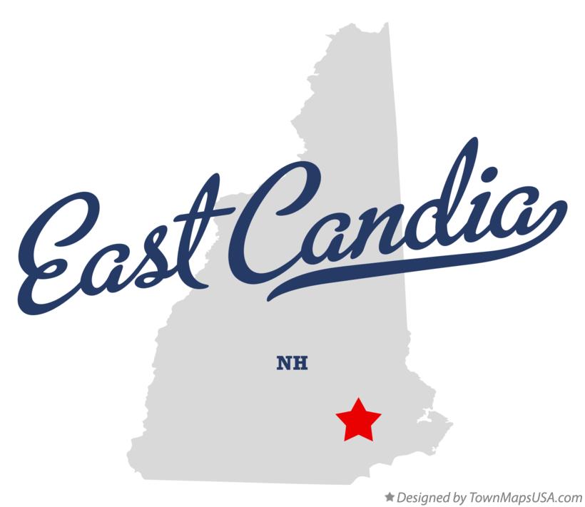 Map of East Candia New Hampshire NH