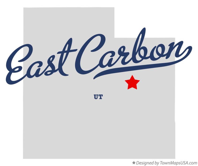Map of East Carbon Utah UT