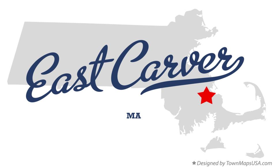 Map of East Carver Massachusetts MA