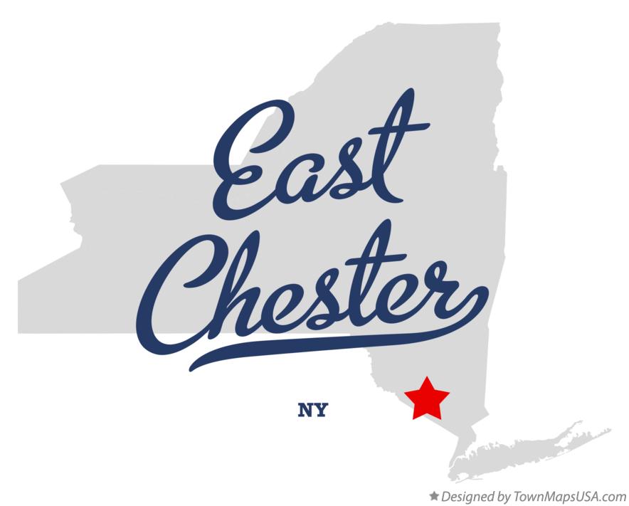 Map of East Chester New York NY