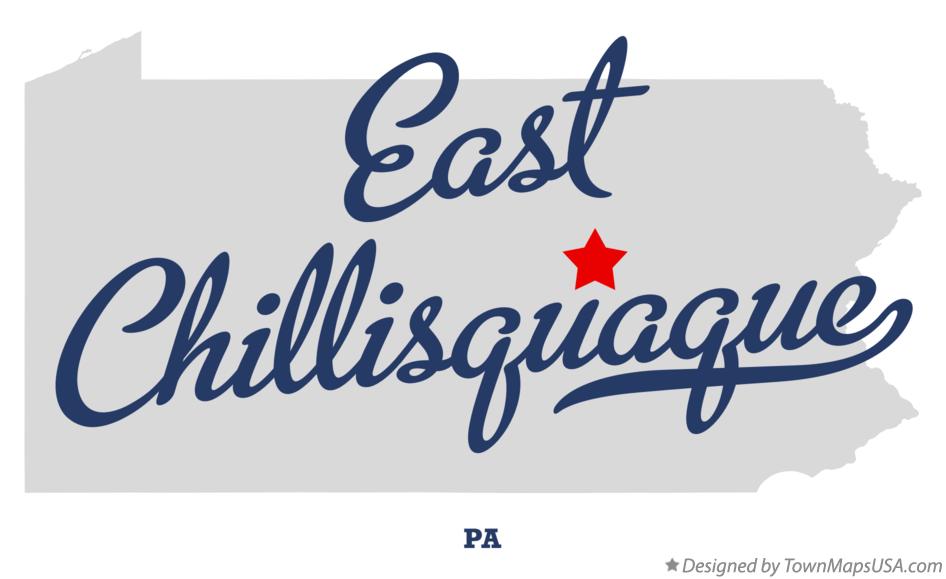 Map of East Chillisquaque Pennsylvania PA