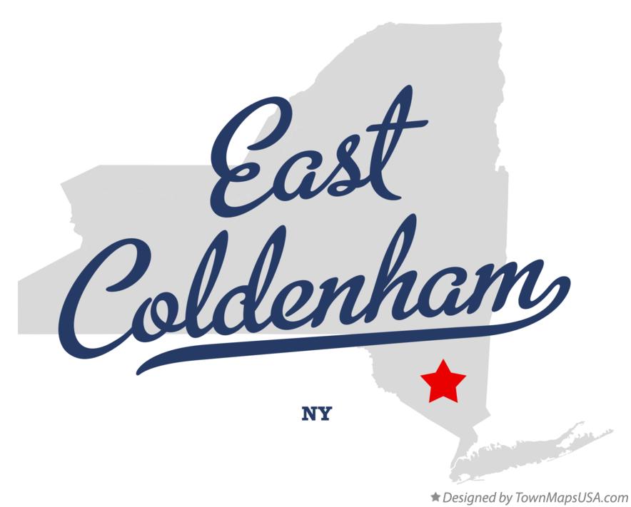 Map of East Coldenham New York NY