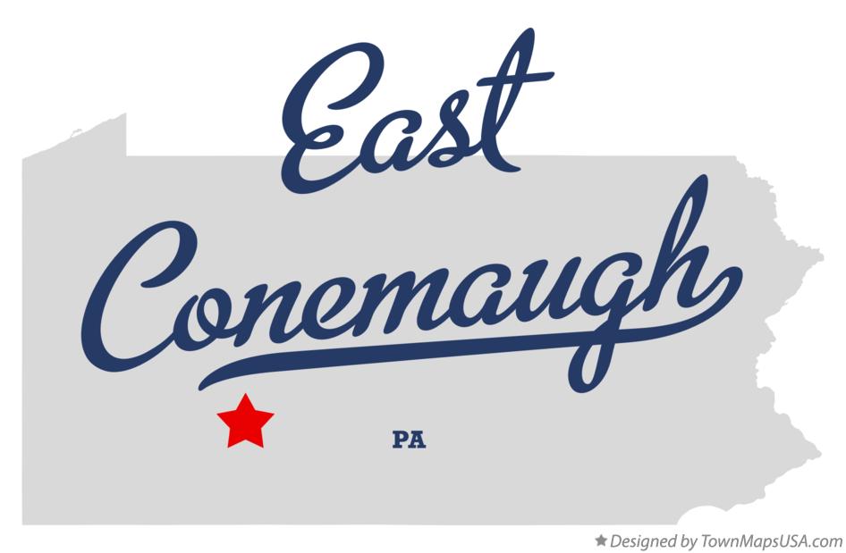 Map of East Conemaugh Pennsylvania PA