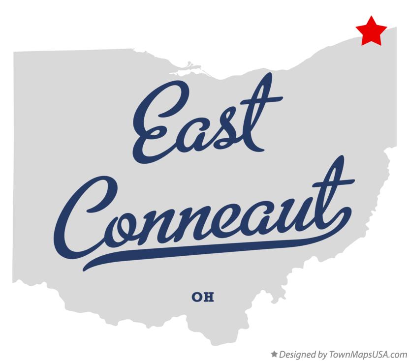 Map of East Conneaut Ohio OH