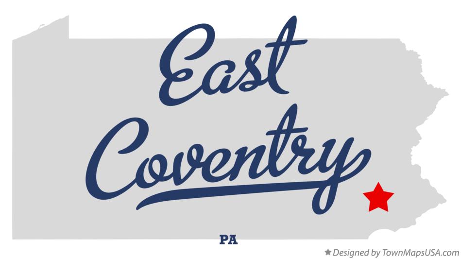 Map of East Coventry Pennsylvania PA