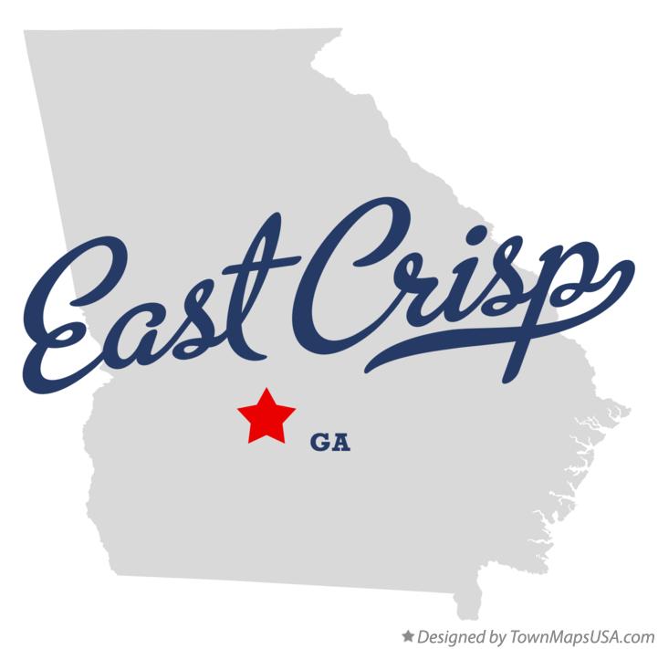 Map of East Crisp Georgia GA