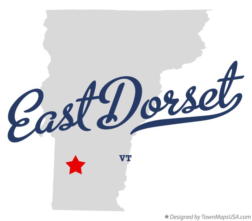 Map of East Dorset Vermont VT