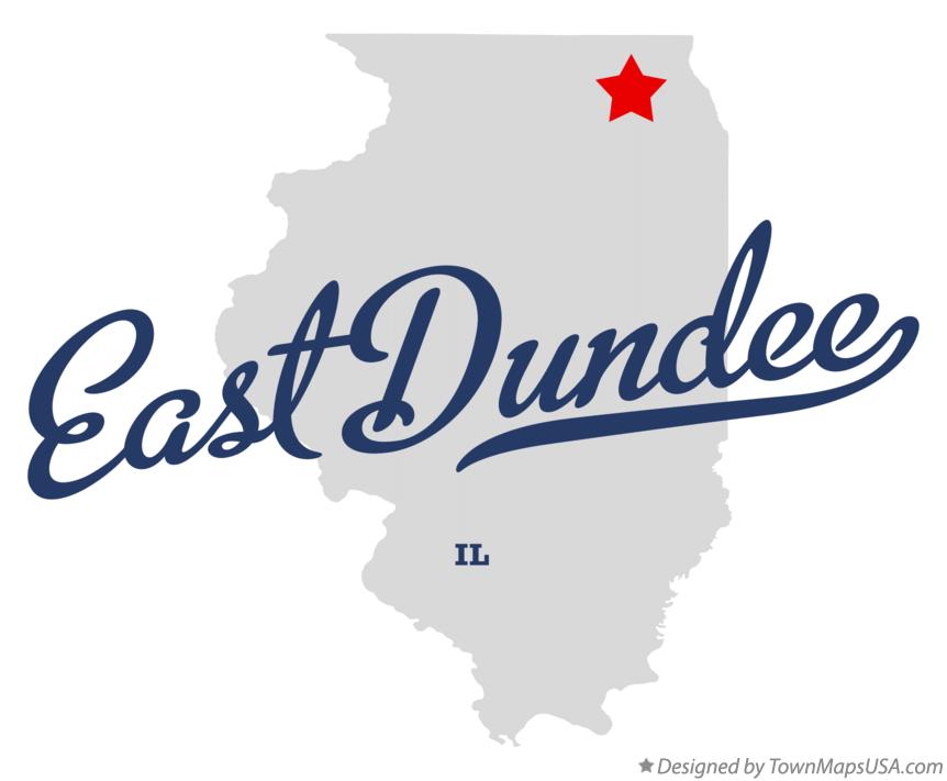 Map of East Dundee Illinois IL