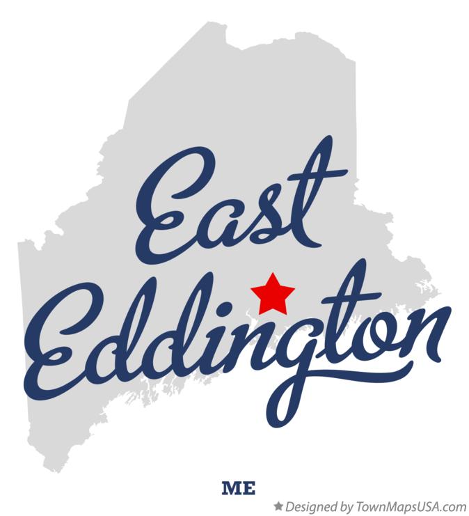 Map of East Eddington Maine ME