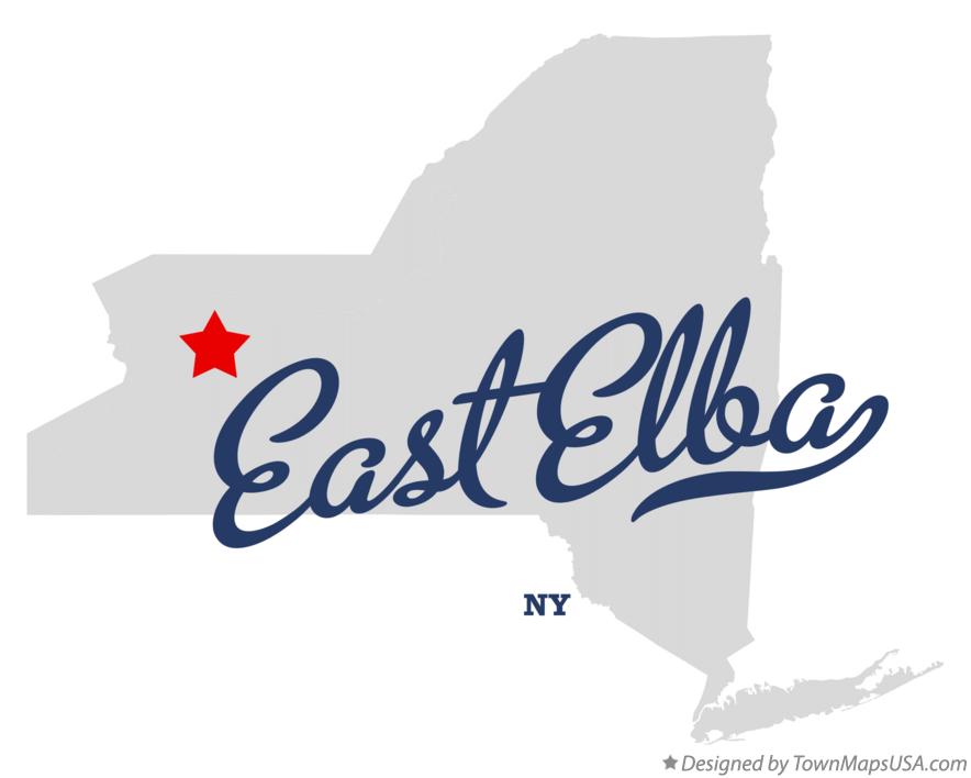Map of East Elba New York NY