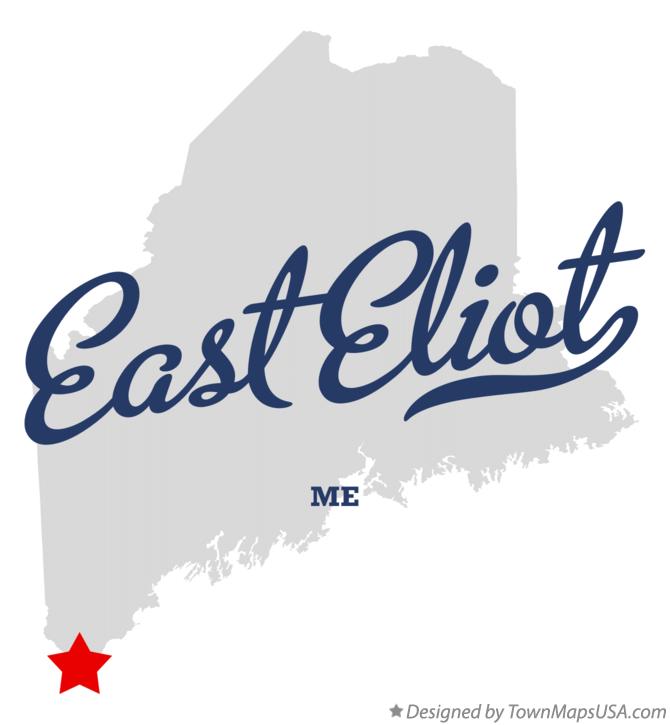 Map of East Eliot Maine ME