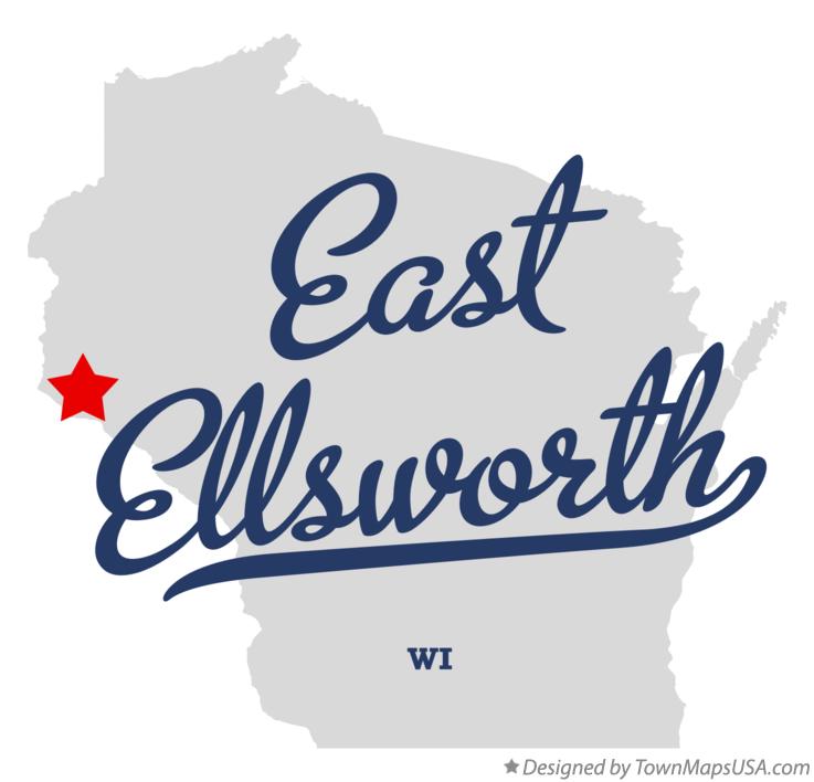 Map of East Ellsworth Wisconsin WI