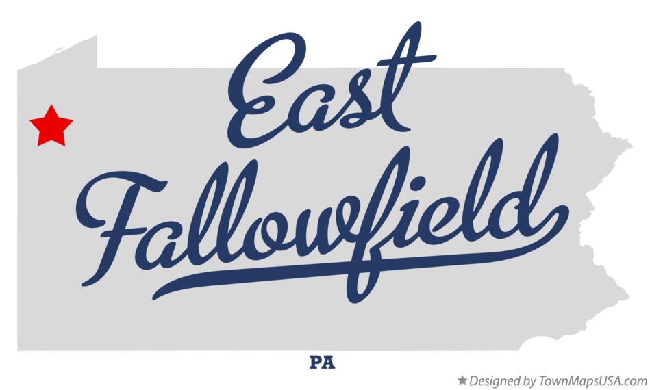 Map of East Fallowfield Pennsylvania PA