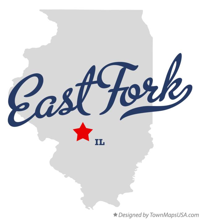 Map of East Fork Illinois IL