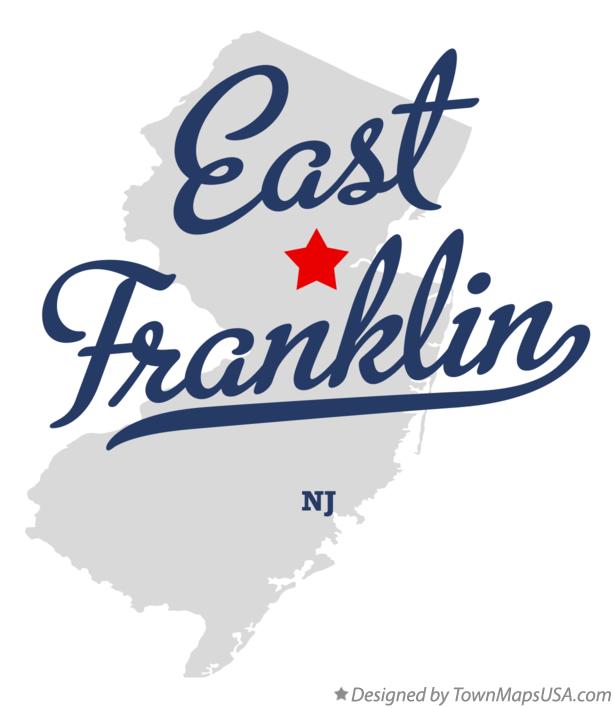 Map of East Franklin New Jersey NJ