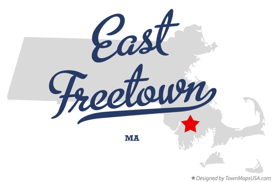 Map of East Freetown Massachusetts MA
