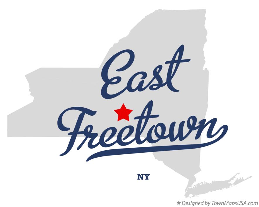 Map of East Freetown New York NY