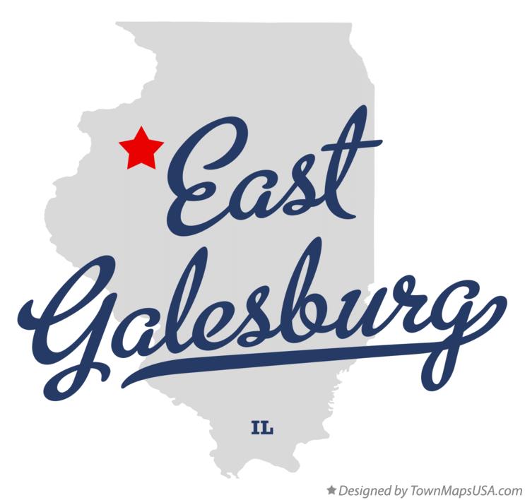 Map of East Galesburg Illinois IL