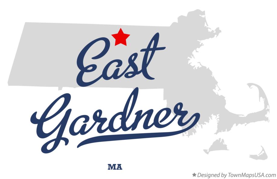 Map of East Gardner Massachusetts MA