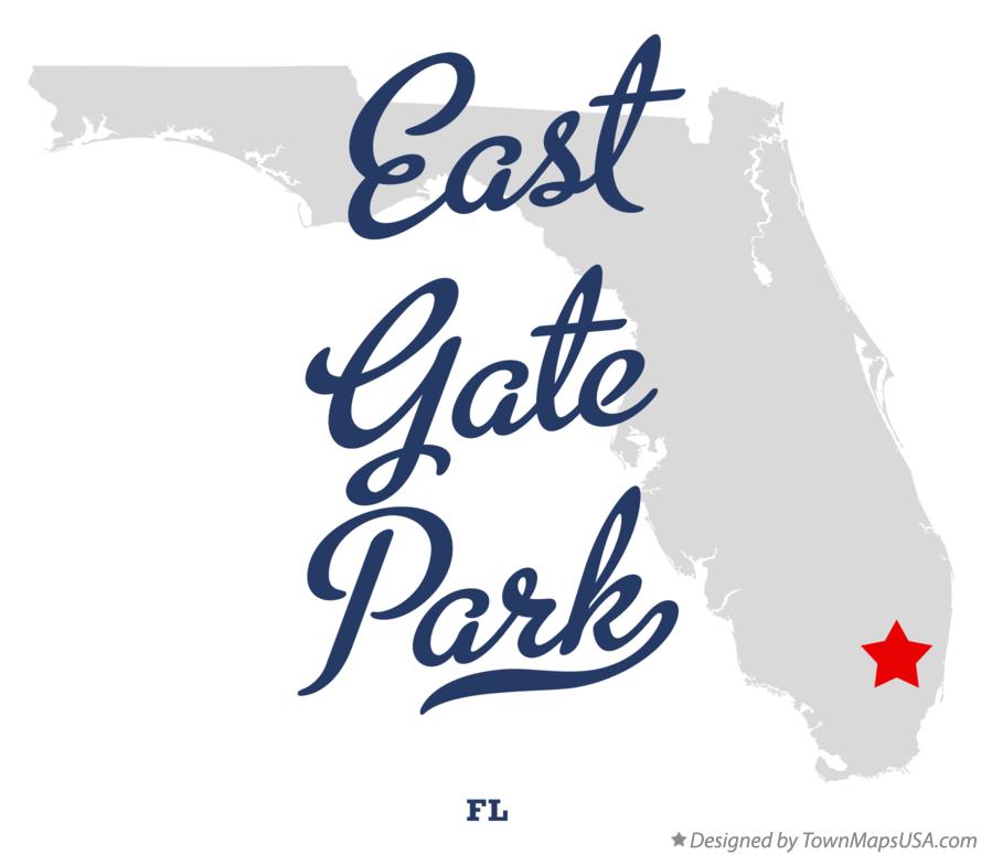 Map of East Gate Park Florida FL