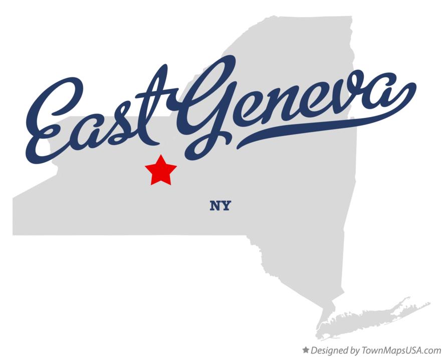 Map of East Geneva New York NY