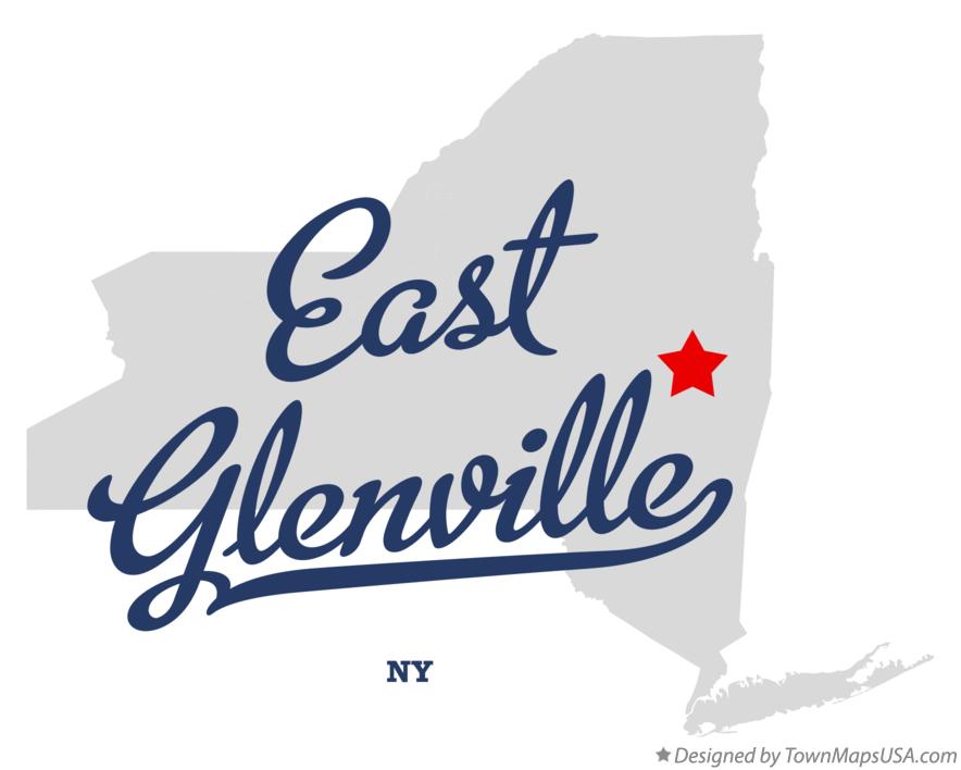 Map of East Glenville New York NY