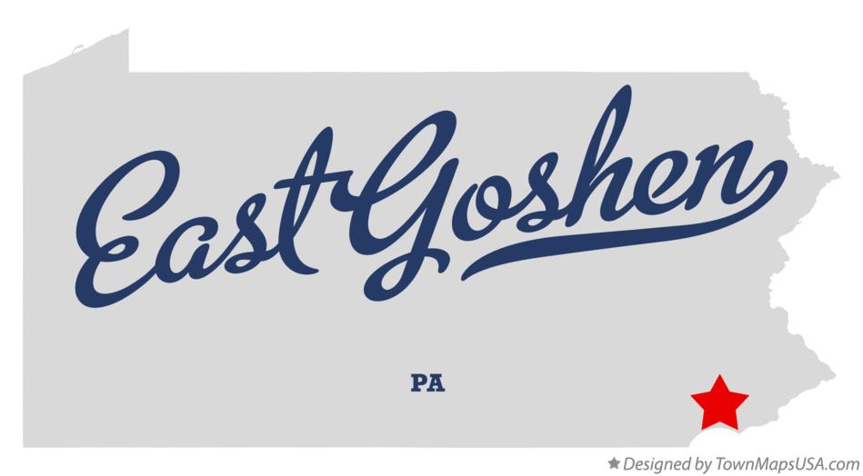 Map of East Goshen Pennsylvania PA