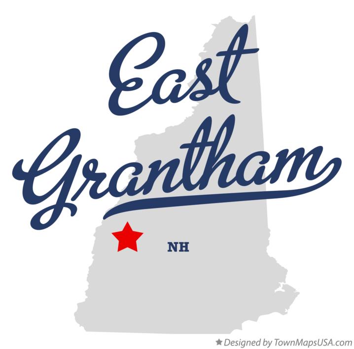 Map of East Grantham New Hampshire NH