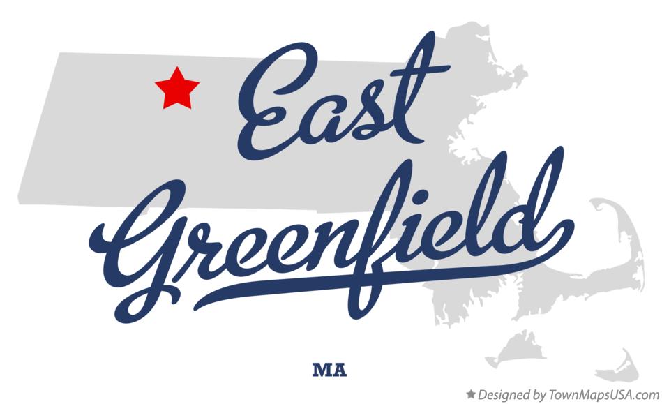 Map of East Greenfield Massachusetts MA