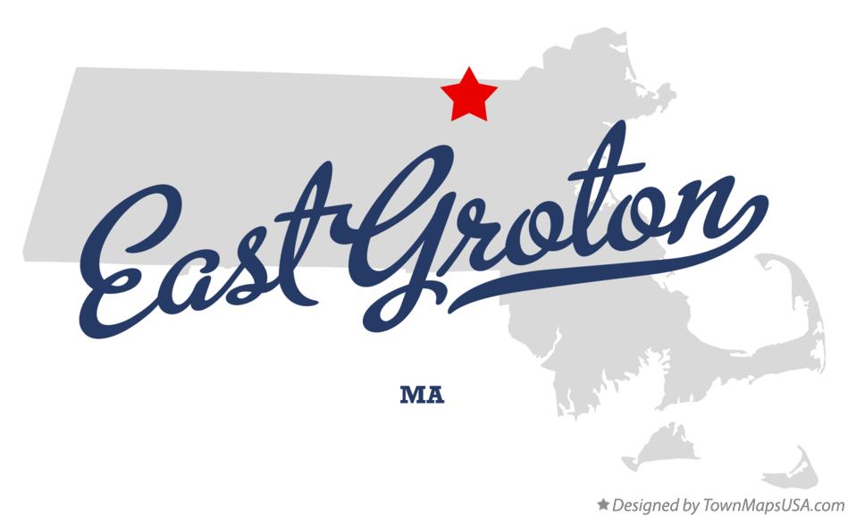 Map of East Groton Massachusetts MA