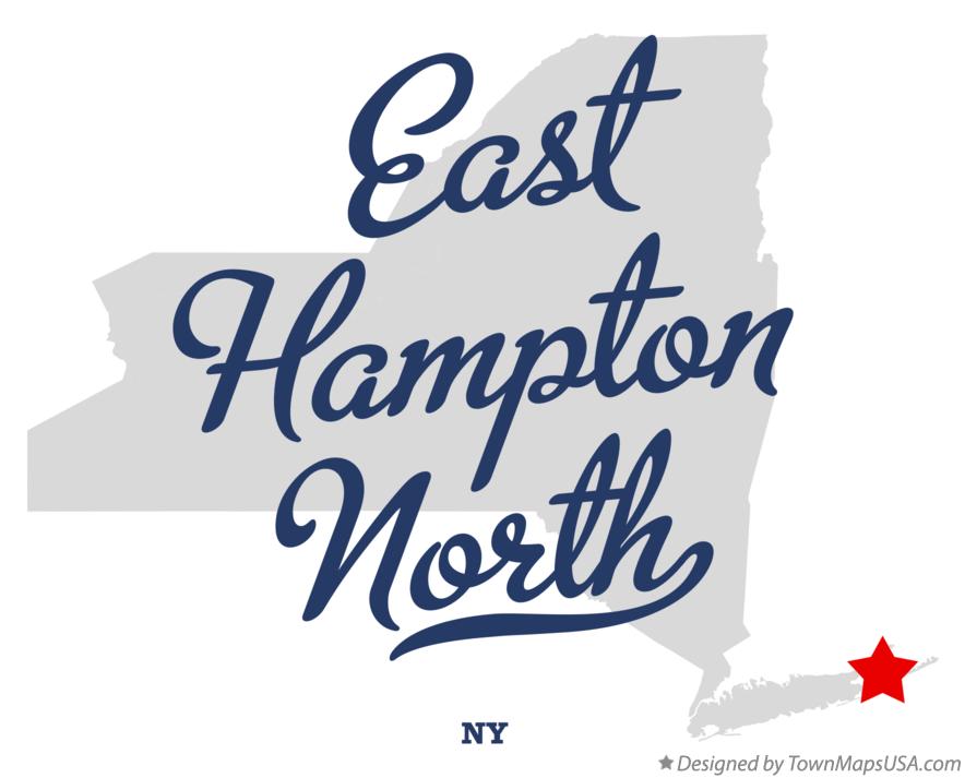 Map of East Hampton North New York NY